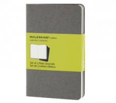 Блокнот Moleskine Pocket Plain Cahier Journal, 3шт. серый