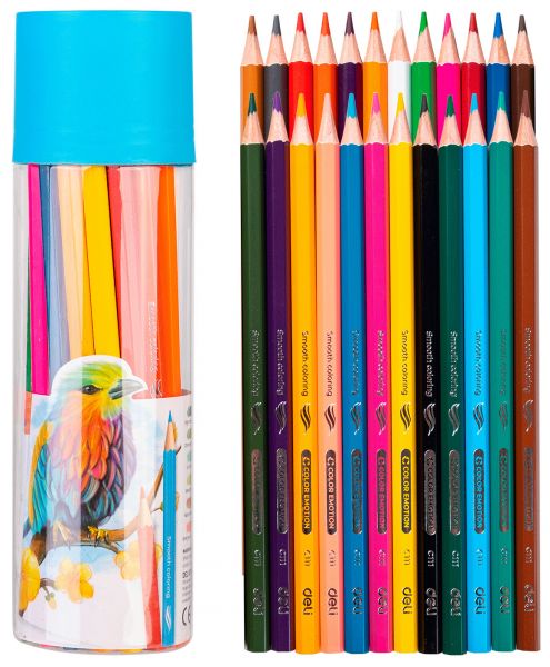 Карандаши цветные Deli Color Emotion EC111-24