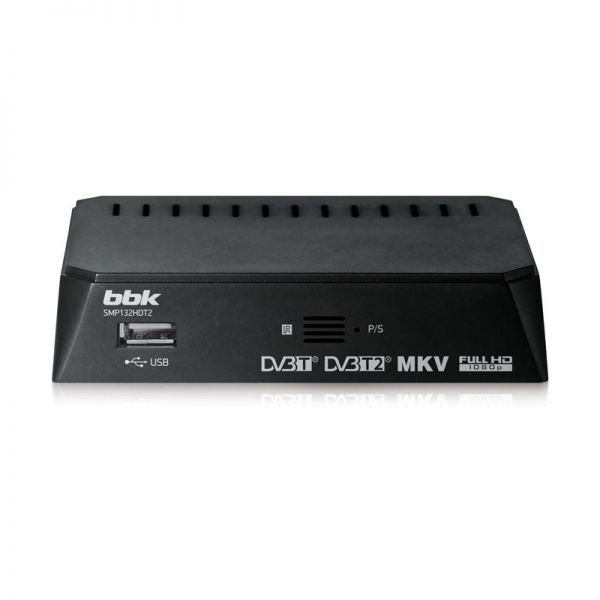 Ресивер DVB-T2 BBK SMP132HDT2 черный