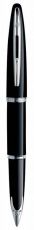 Ручка перьевая WATERMAN Carene (S0293970) Black ST (F) чернила: синий перо золото 18K посеребрение